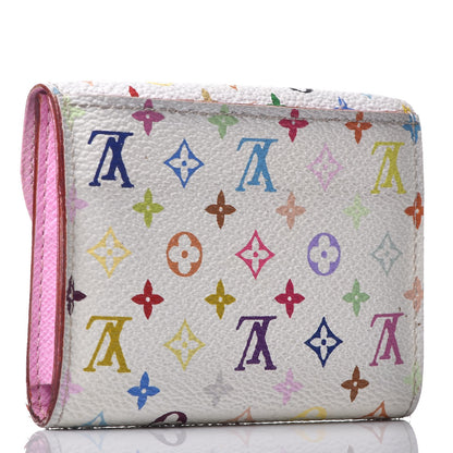 Louis Vuitton Monogram Multicolor Business Card Holder White Litchi 3 of 12