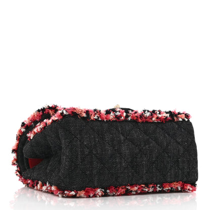 Chanel Denim Tweed 2.55 Reissue 224 Flap  Black 4 of 10