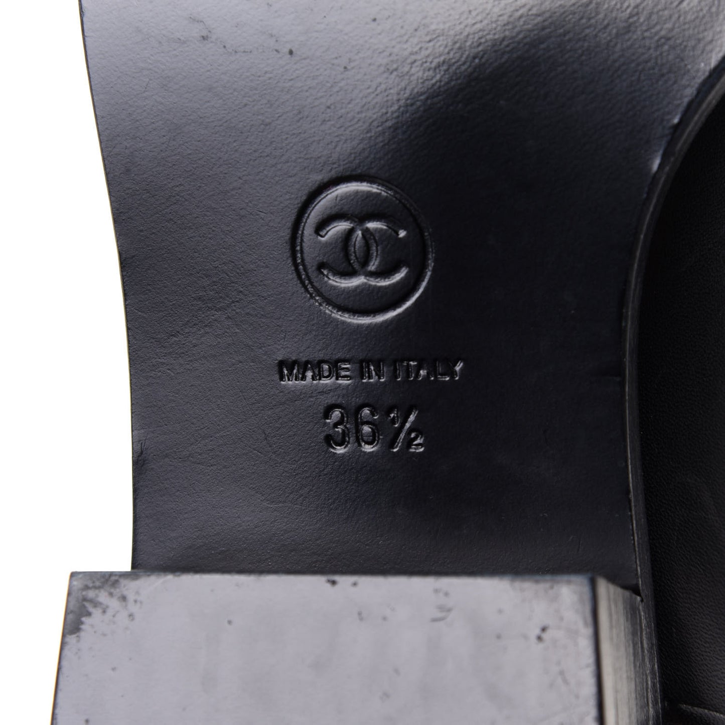 Calfskin Ascot Riding Boots 36.5 Black