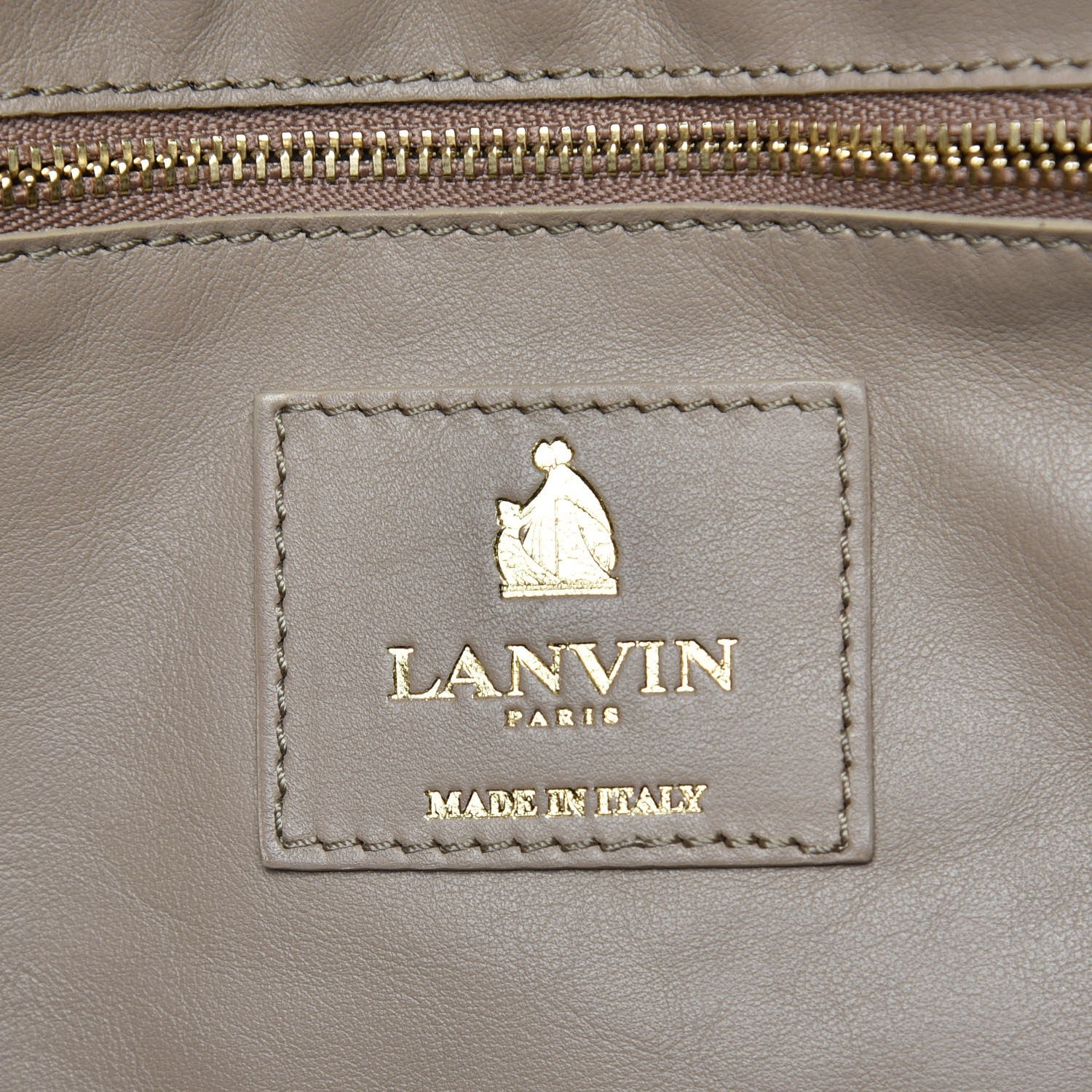 Lanvin Smooth Calfskin Medium Fringe Shopper Tote Beige 7 of 10