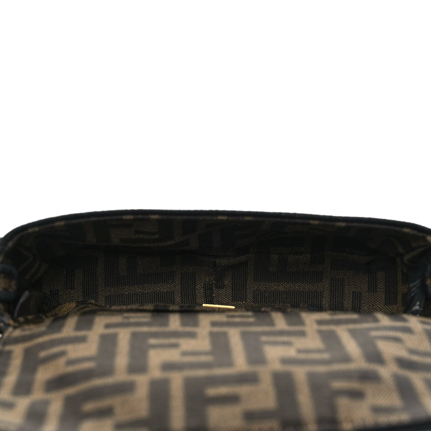 Fabric Jacquard FF 1974 Mini Baguette Tobacco Moro Black