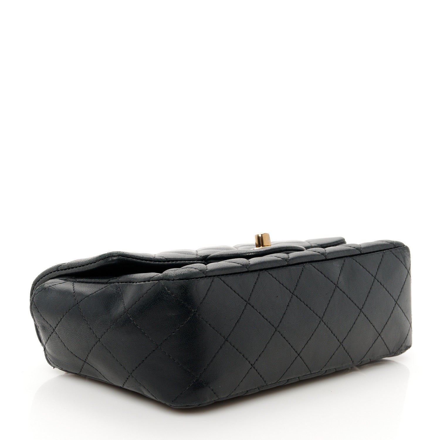 Chanel Lambskin Quilted Mini Rectangular Flap Black 4 of 11