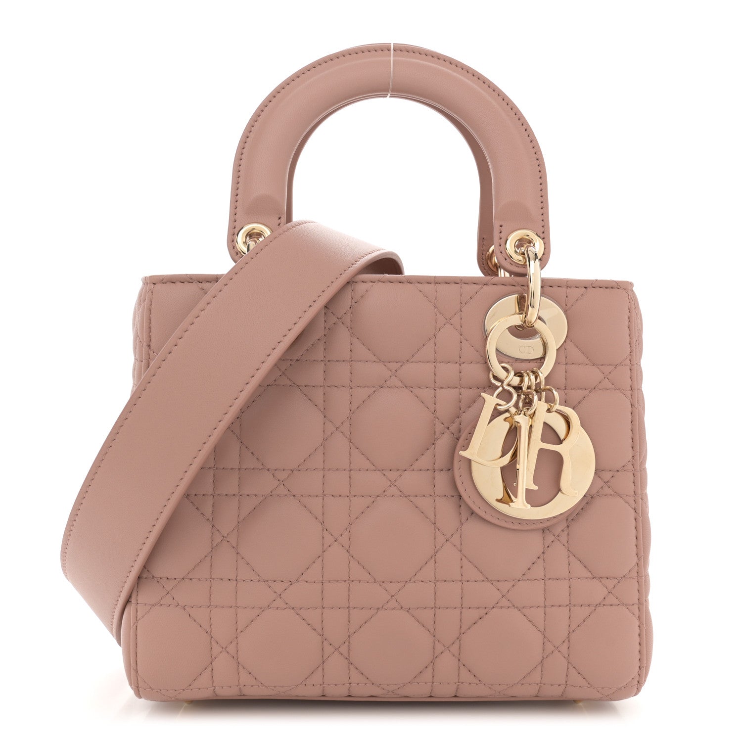 Christian Dior Lambskin Cannage Small My ABC Dior Lady Dior Blush 1 of 10