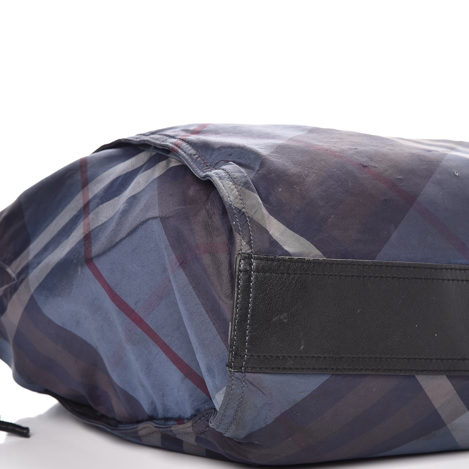 Burberry Nylon Nova Check Buckleigh Packable Tote Navy Blue 20 of 23