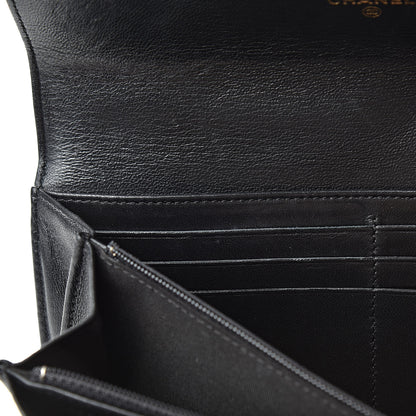 Chanel Lambskin Quilted Boy Flap Wallet Black 12 of 20