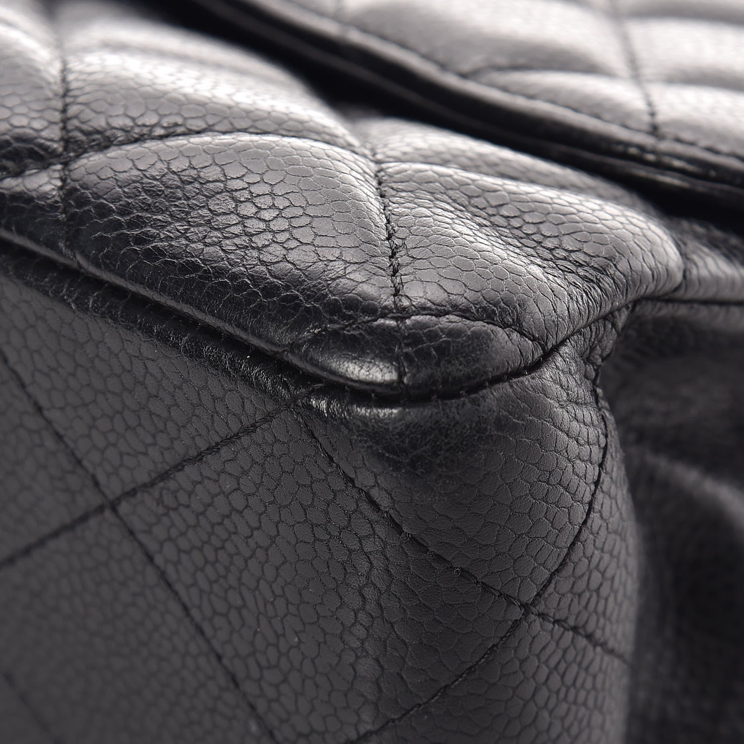 Chanel Caviar Quilted Jumbo Single Flap Black 10 of 14