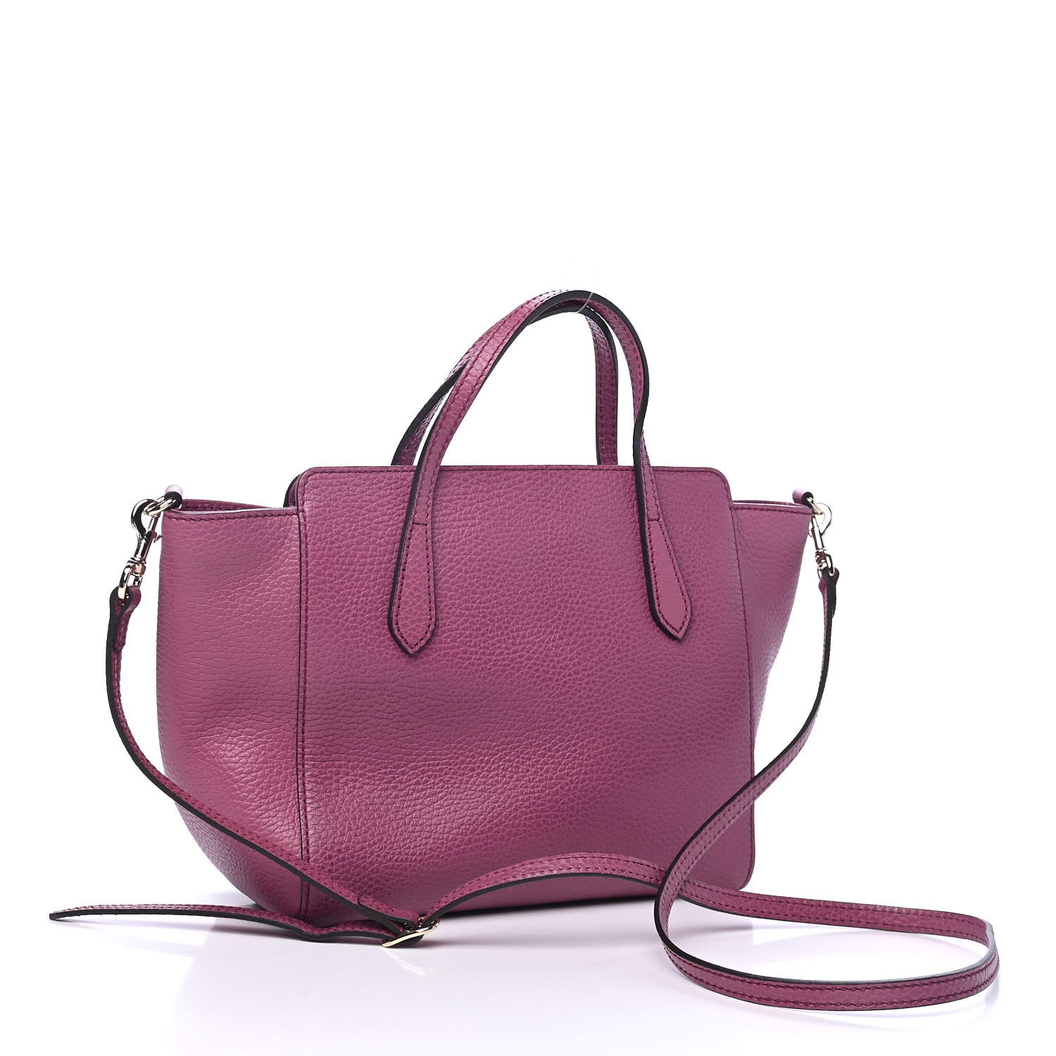 Gucci Dollar Calfskin Mini Swing Top Handle Bag Peonia Flower 2 of 4