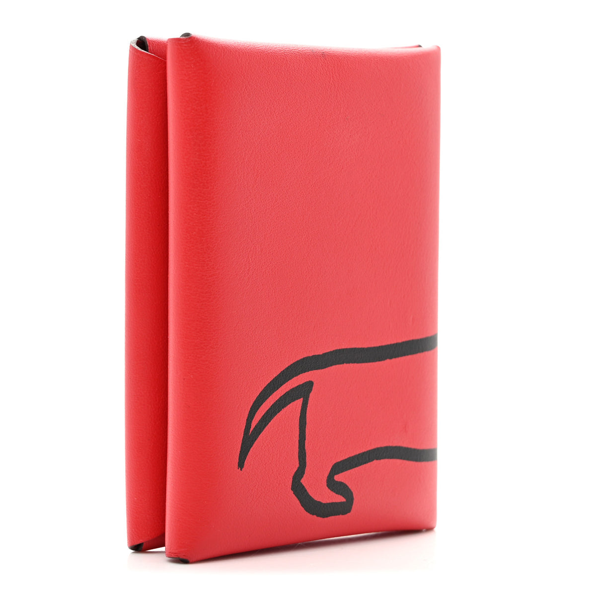 Swift Teckel a Collier Calvi Duo Card Case Rouge De Coeur