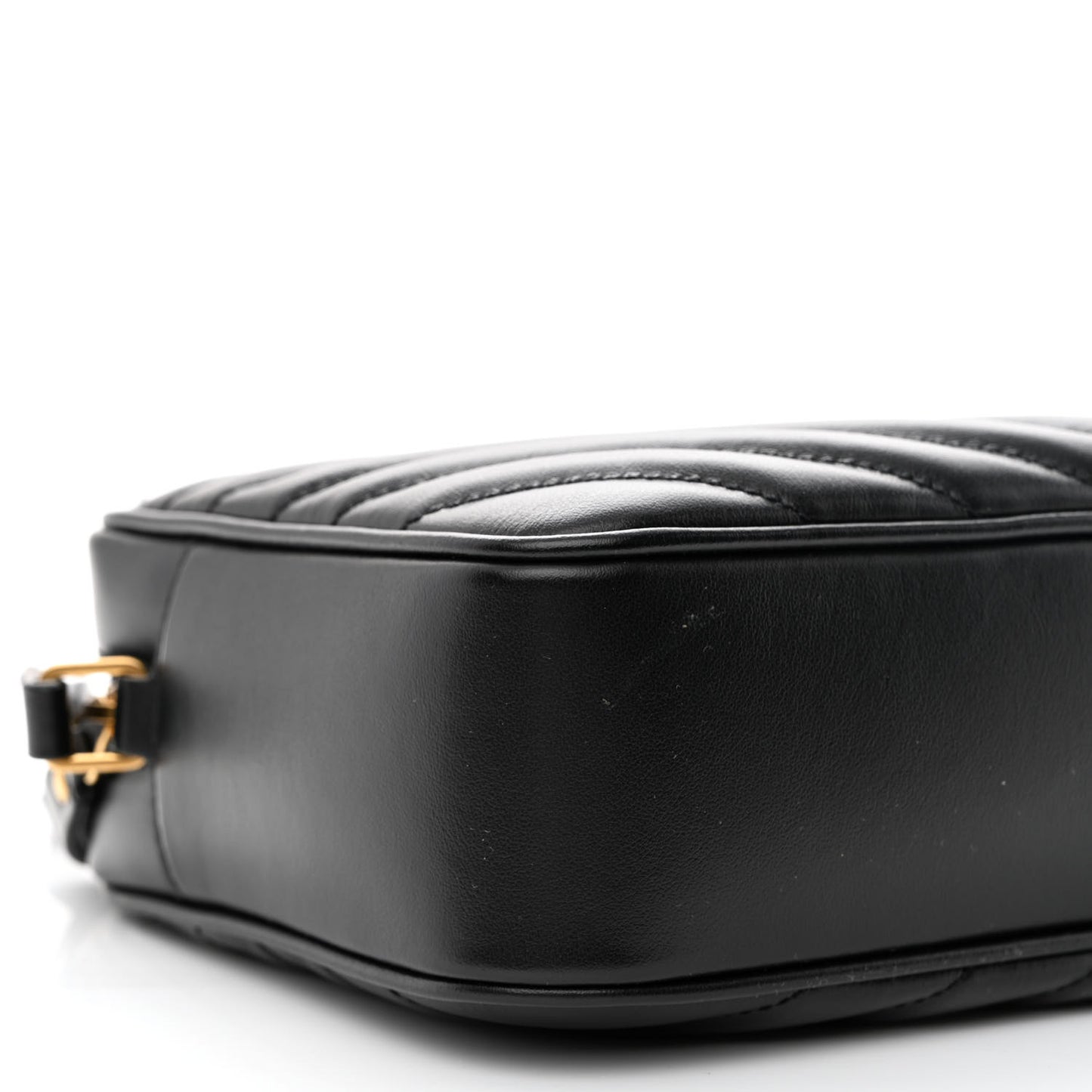 Calfskin Matelasse Monogram Lou Camera Bag Black