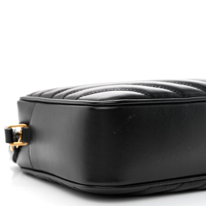 Saint Laurent Calfskin Matelasse Monogram Lou Camera Bag Black 9 of 11
