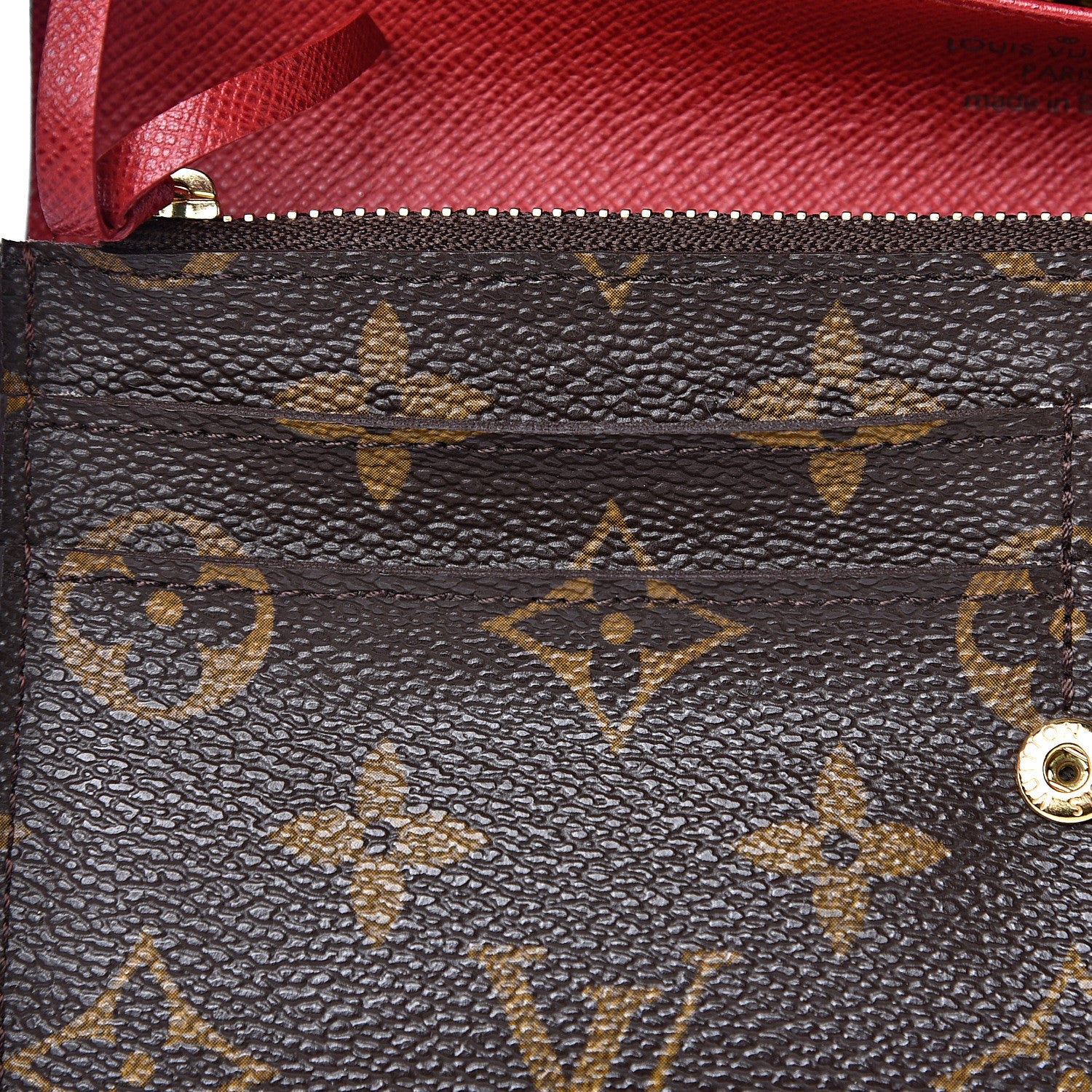 Louis Vuitton Monogram Emilie Wallet Fuchsia 7 of 8
