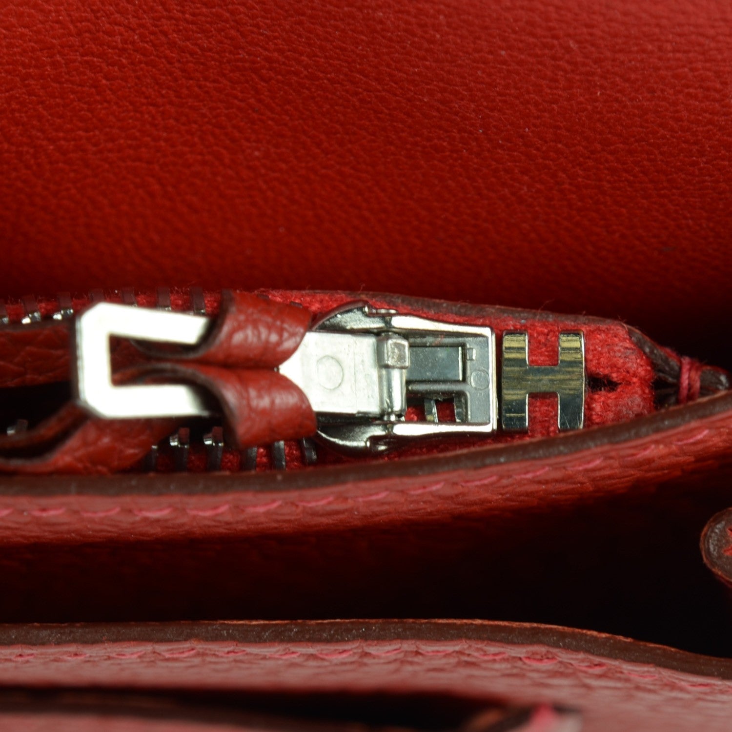 Hermes Togo Dogon Duo Wallet Vermillion 8 of 11