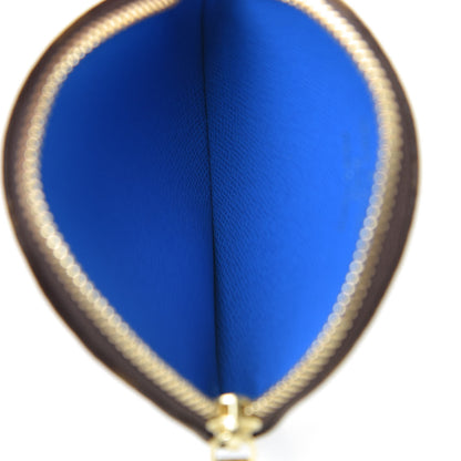 Louis Vuitton Monogram 2019 Christmas Animation Round Coin Purse Blue 5 of 7