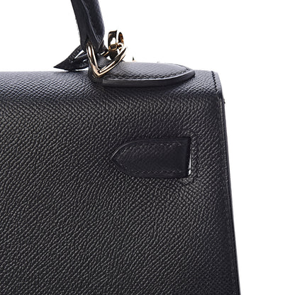Hermes Epsom Taurillon Clemence Chevre Mysore Horseshoe Kellygraphie Lettre X Kelly Sellier 28 Noir Bleu Indigo Bleu Saphir 8 of 36