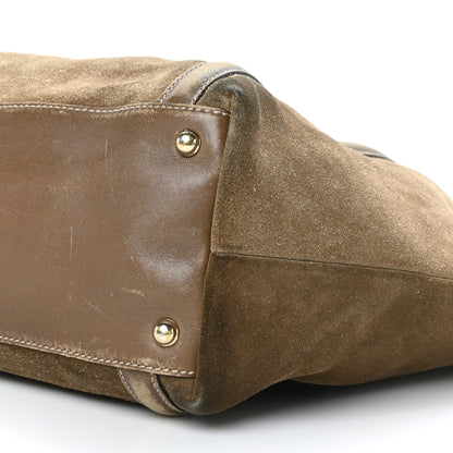 Gucci Suede Large Britt Shoulder Bag Brown 9 of 12