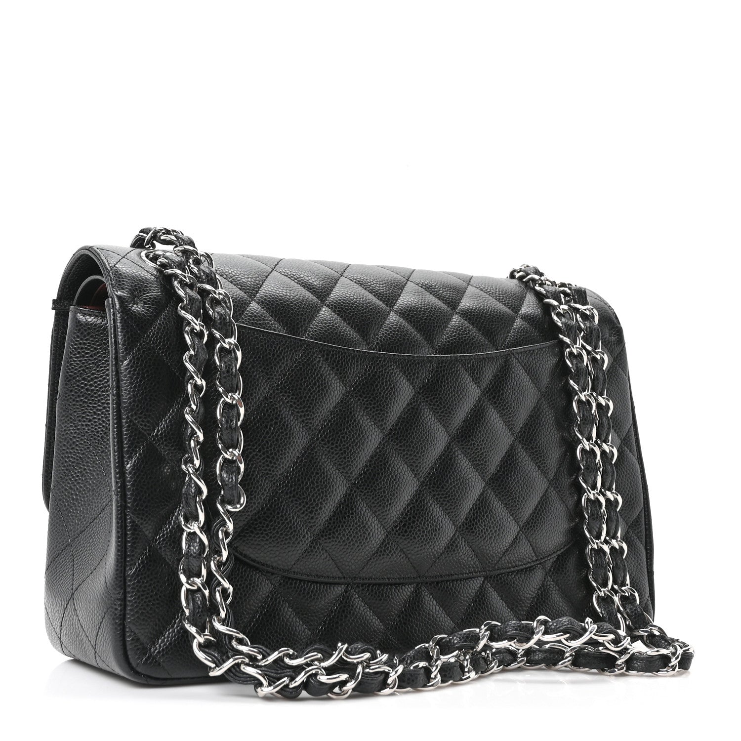 Chanel Caviar Quilted Jumbo Double Flap Black 3 of 10