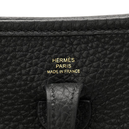 Hermes Taurillon Clemence Evelyne TPM Black 6 of 11