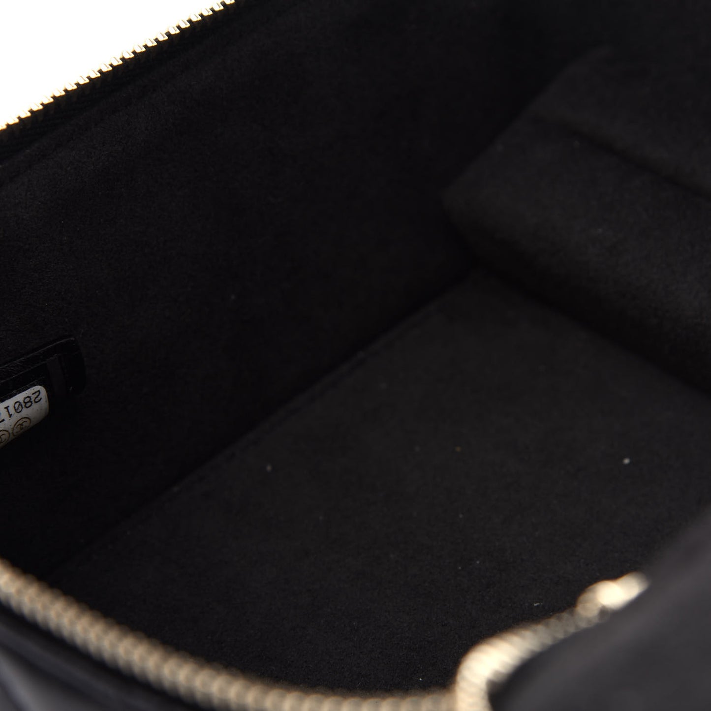 Lambskin Quilted Jewelry Case Black