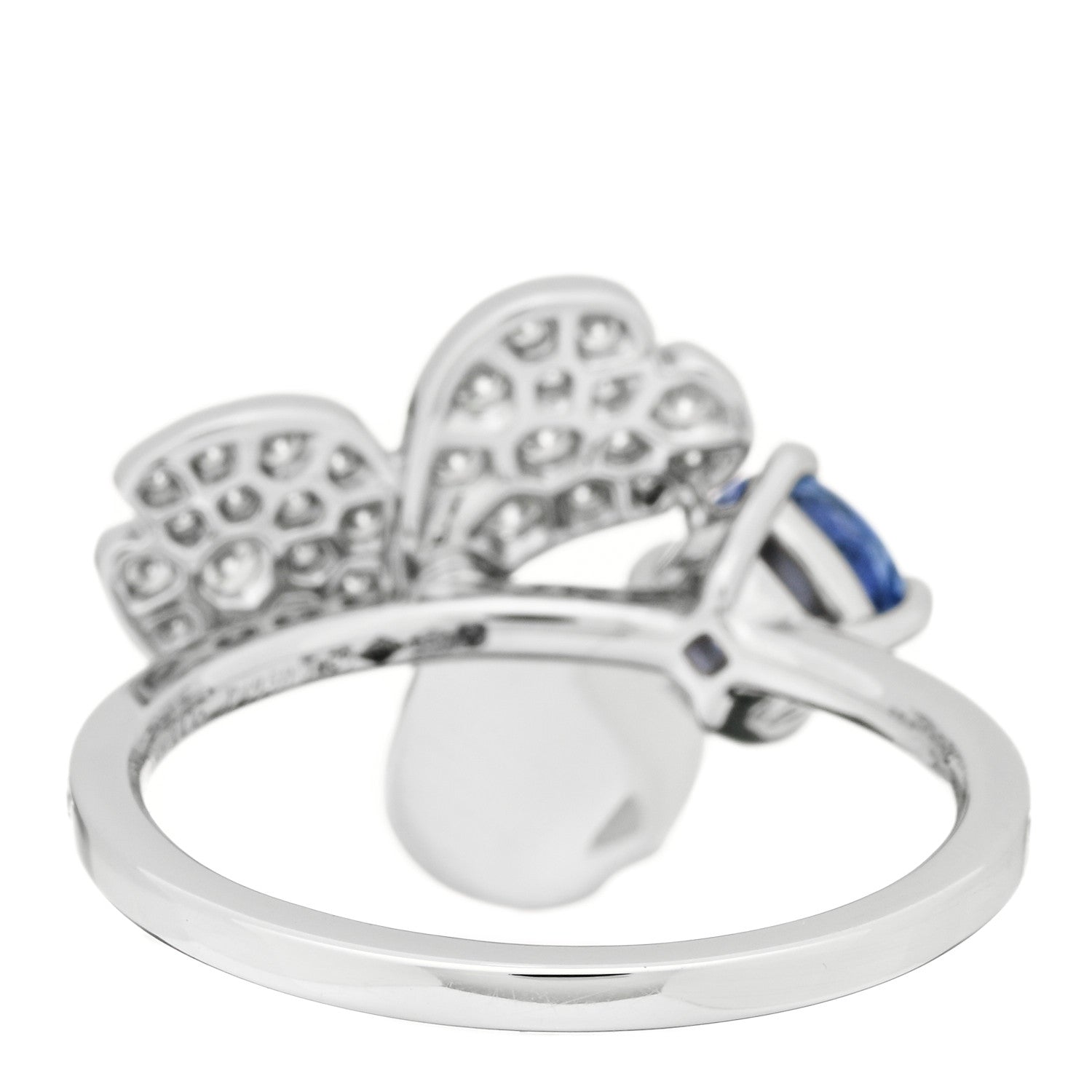 Tiffany Platinum Diamond Tanzanite Paper Flowers Ring 52 6 2 of 3