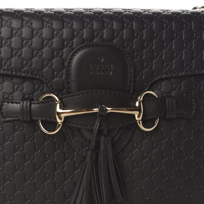 Gucci Microguccissima Medium Emily Chain Shoulder Bag Black 10 of 10