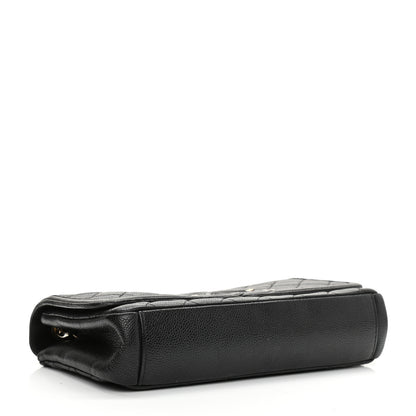 Chanel Caviar Quilted Medium CC Filigree Flap Black 4 of 15