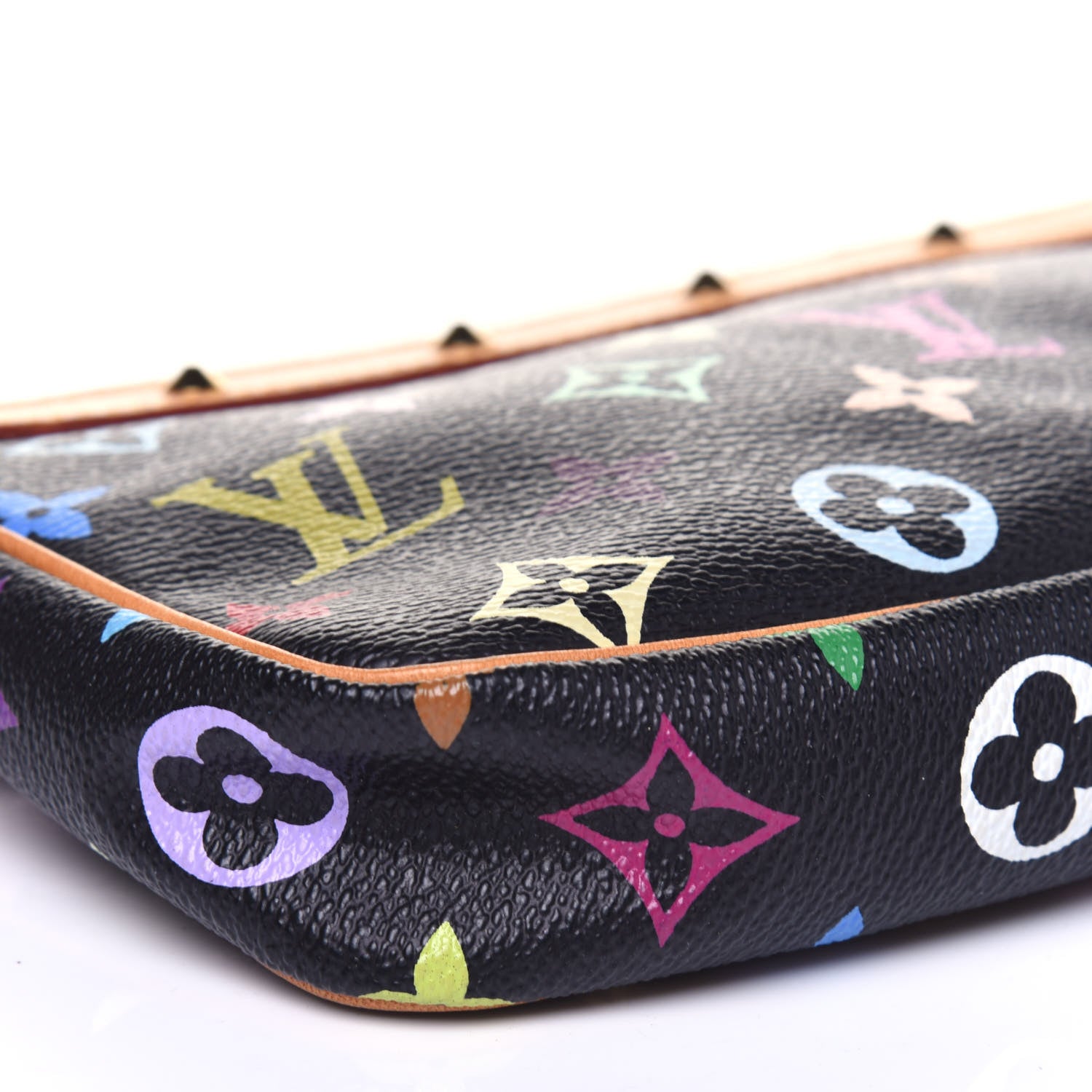 Louis Vuitton Monogram Multicolor Pochette Accessories Black 8 of 15