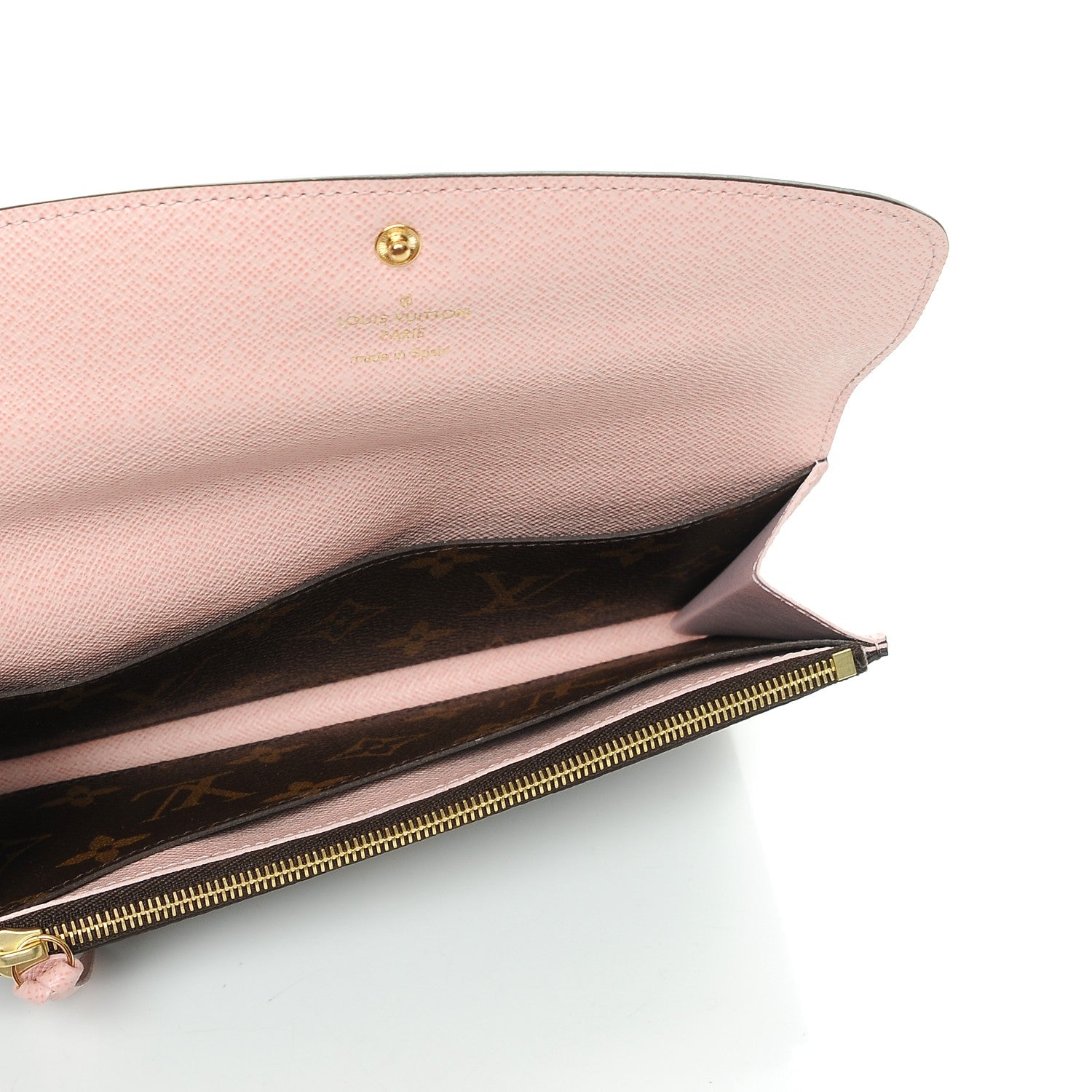 Louis Vuitton Monogram Emilie Wallet Rose Ballerine 5 of 7
