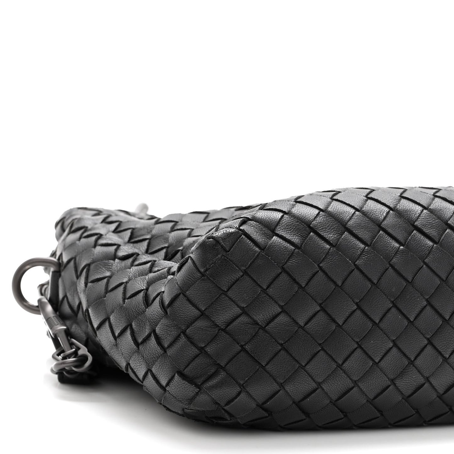 Nappa Intrecciato Crossbody Messenger Black