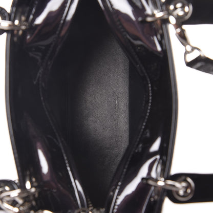 Christian Dior Patent Medium Lady Dior Black 5 of 8