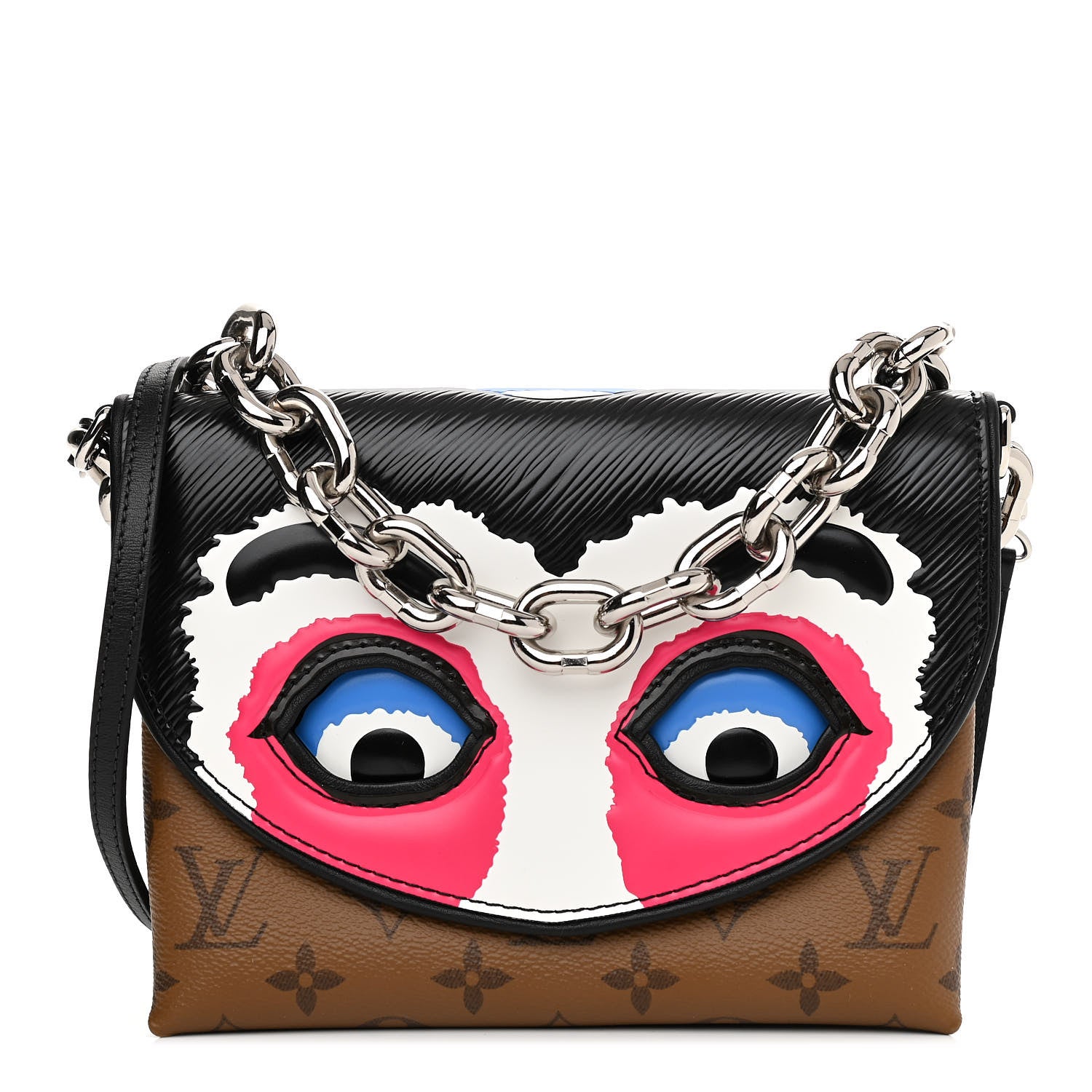 Louis Vuitton Reverse Monogram Kabuki Pochette Black 1 of 10
