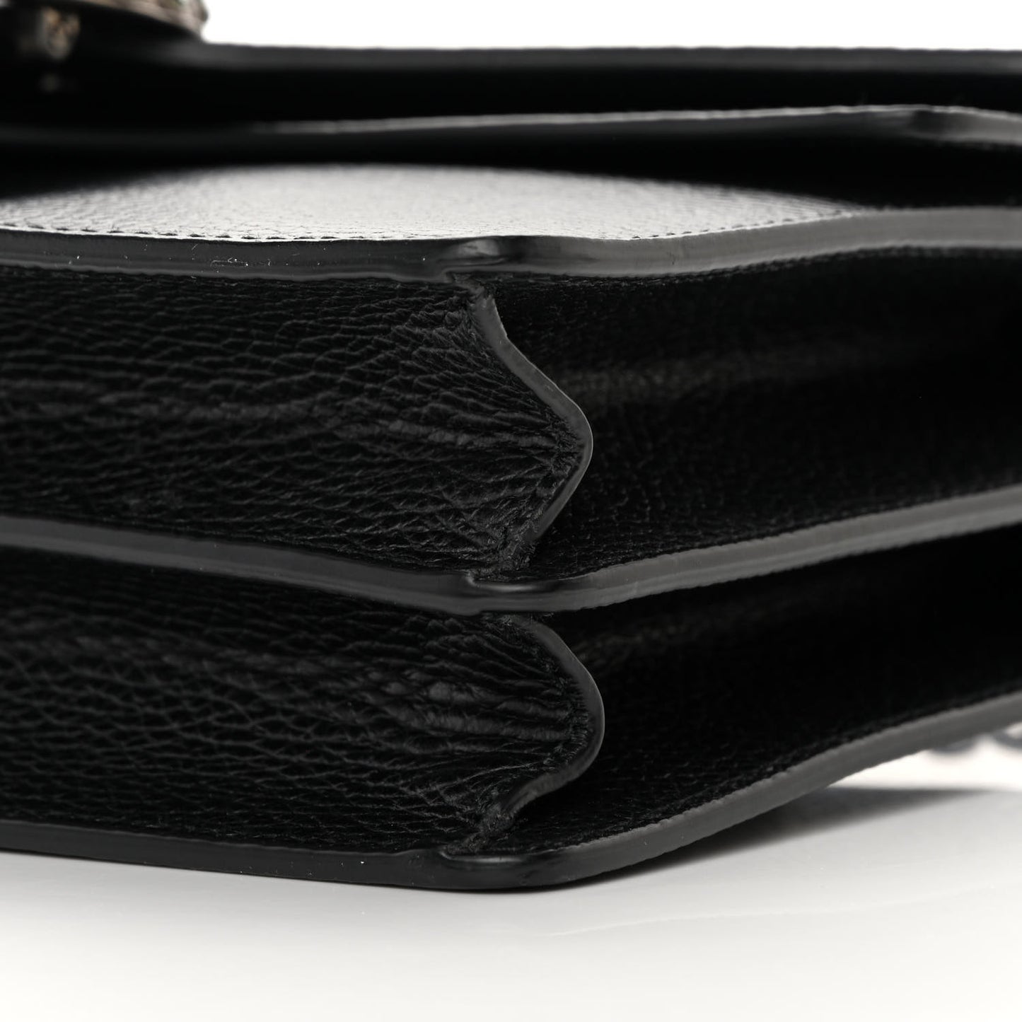 Pebbled Calfskin Small Dionysus Shoulder Bag Black