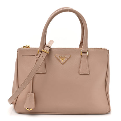 Prada Saffiano Small Galleria Double Zip Tote Cammeo 1 of 19