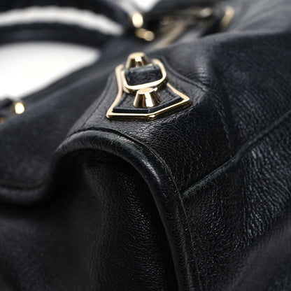 Balenciaga Chevre Gold Metallic Edge Hardware City Black 9 of 17