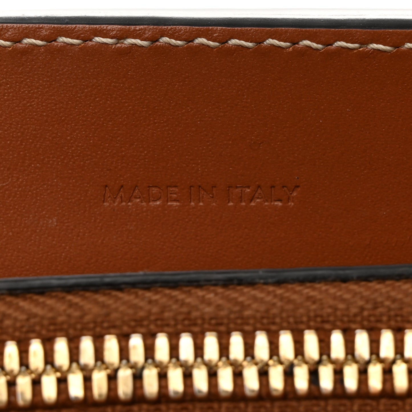 Calfskin Canvas Triomphe Teen Cabas De France White