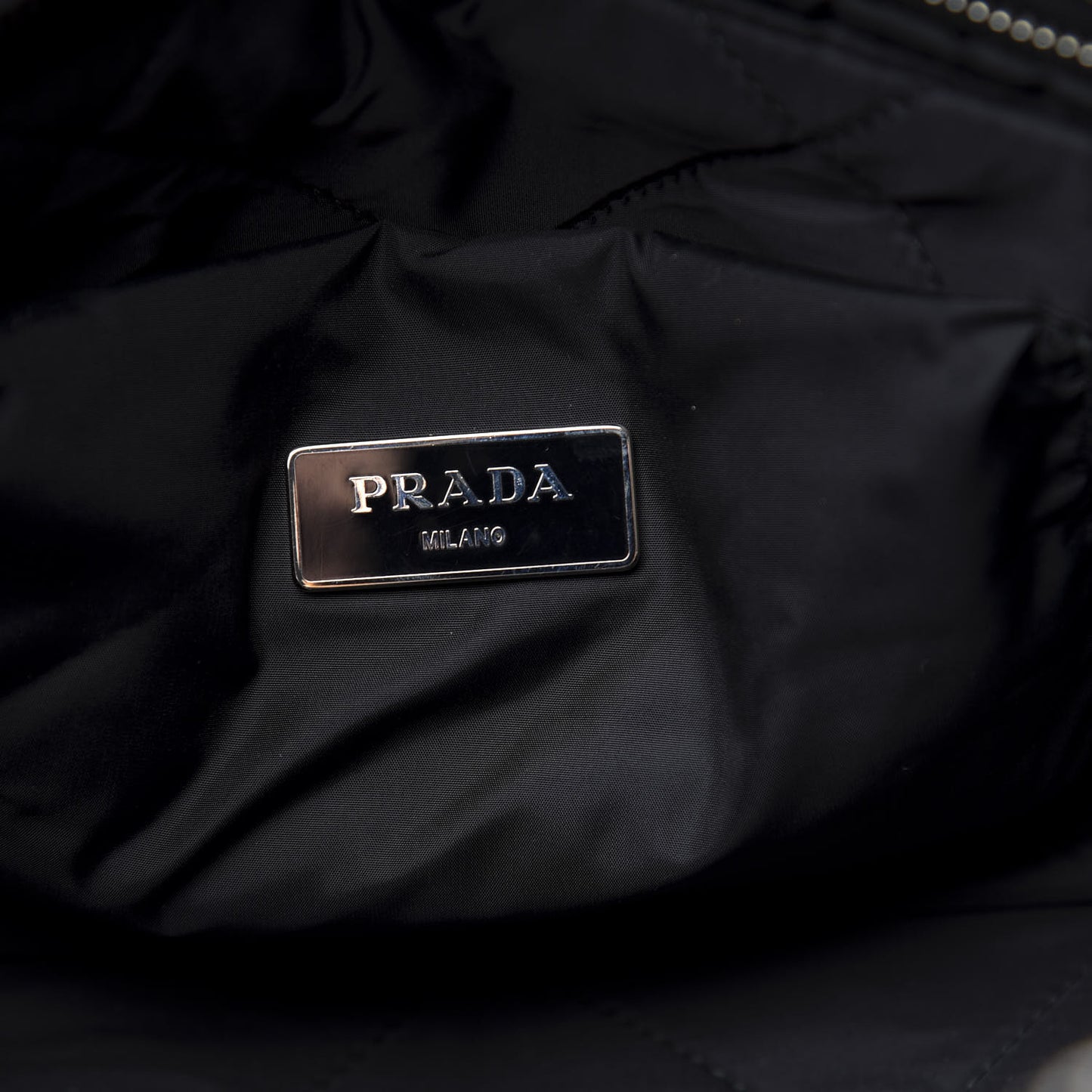 Tessuto Nylon Bomber Bag Black
