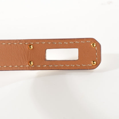 Hermes Barenia Kelly Double Tour Bracelet M Fauve 4 of 7