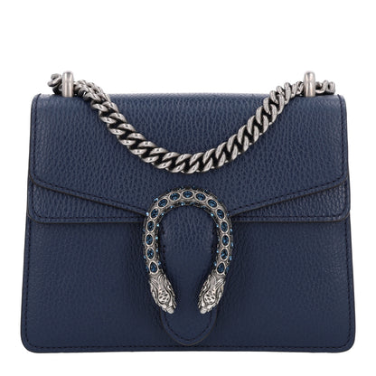 Gucci Dollar Calfskin Crystal Mini Dionysus Shoulder Bag Blue Agata Montana Sapphire 1 of 10