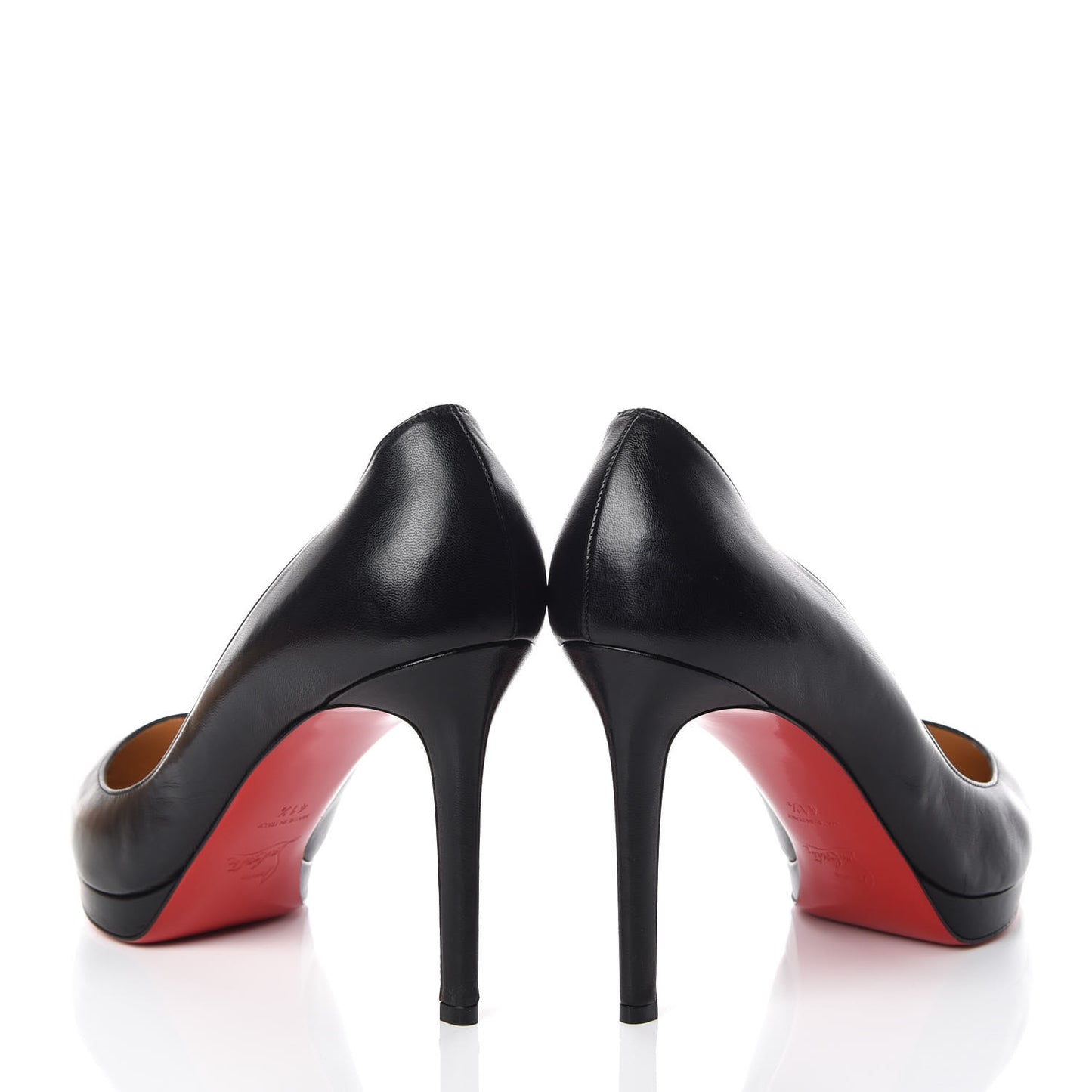 Shiny Nappa Pigalle Plato 100 Pumps 41.5 Black