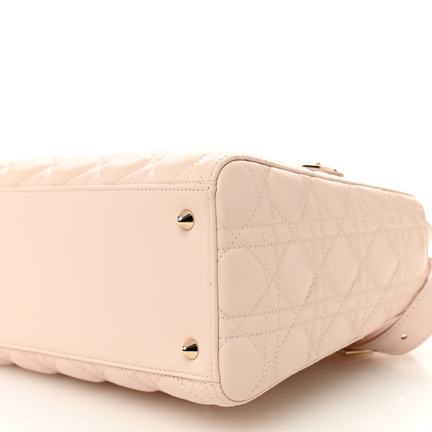 Lambskin Cannage Medium Lady Dior Powder Pink