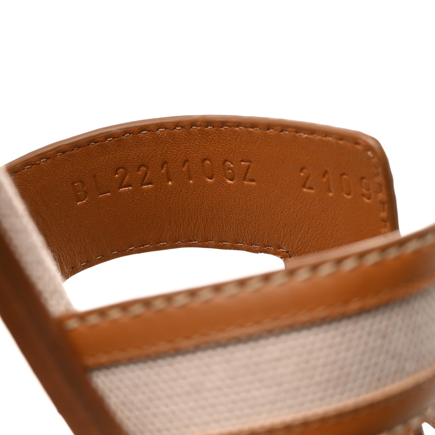 Hermes Calfskin Canvas Oran Sandals 41 Noisette Beige Dore 7 of 9