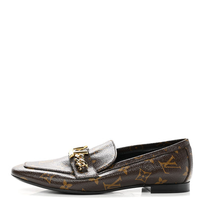 Louis Vuitton Monogram Upper Case Flat Loafer 37.5 1 of 9