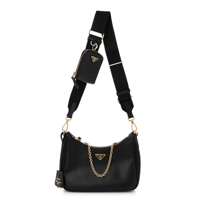 Prada Saffiano Lux Re-Edition 2005 Shoulder Bag Black 1 of 11