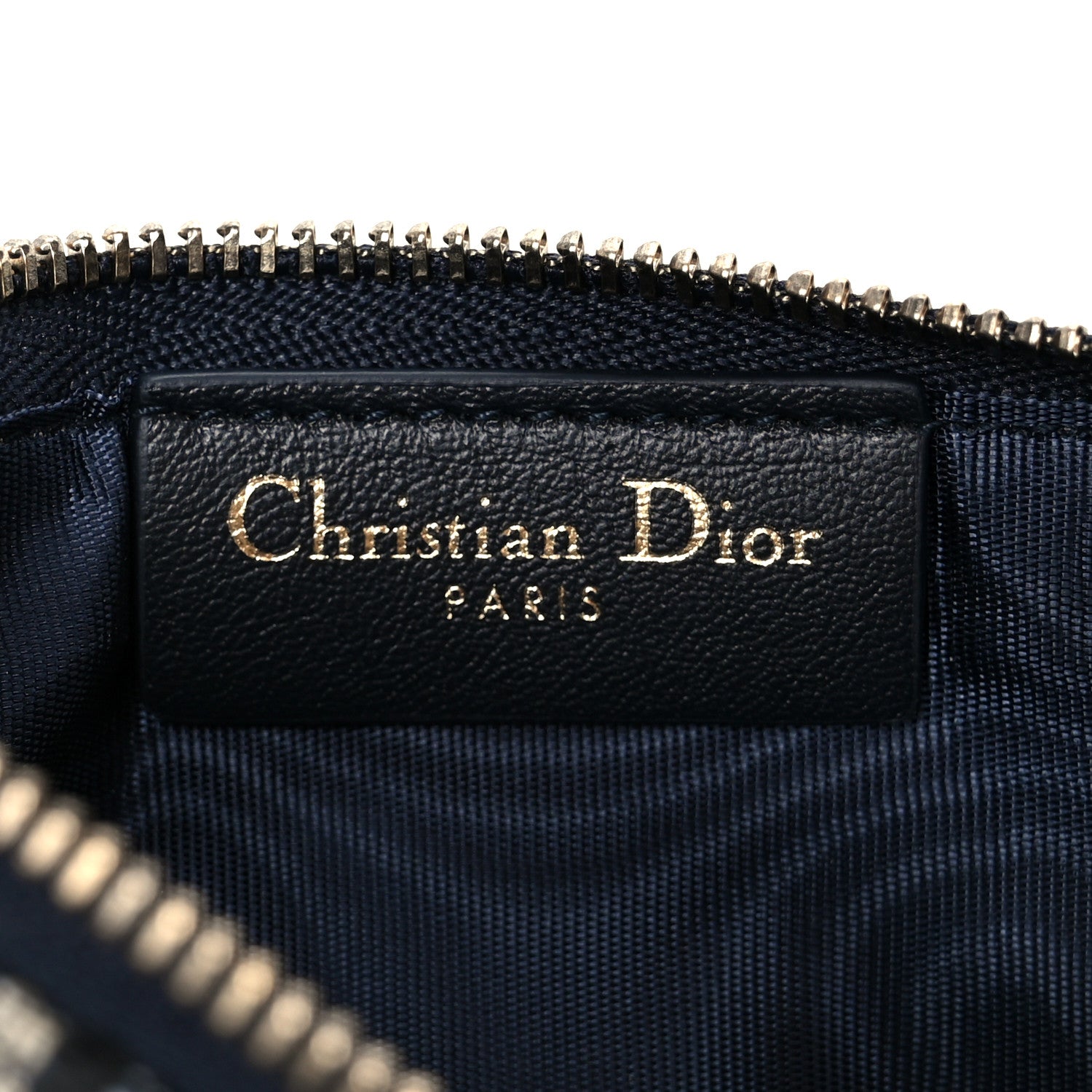 Christian Dior Oblique Saddle Chain Long Wallet Blue 10 of 14