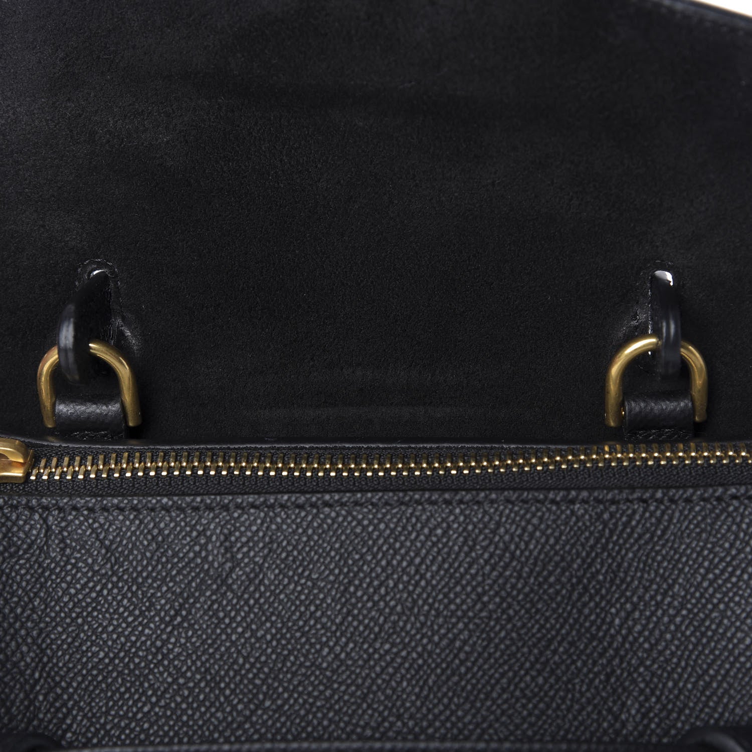 Celine Grained Calfskin Nano Belt Bag Black 6 of 11