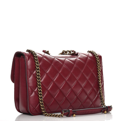 Chanel Calfskin Quilted Large Perfect Edge Flap Burgundy 4 of 9