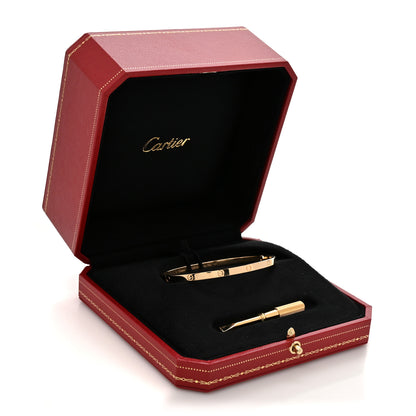 Cartier 18K Yellow Gold Small LOVE Bracelet 18 8 of 8