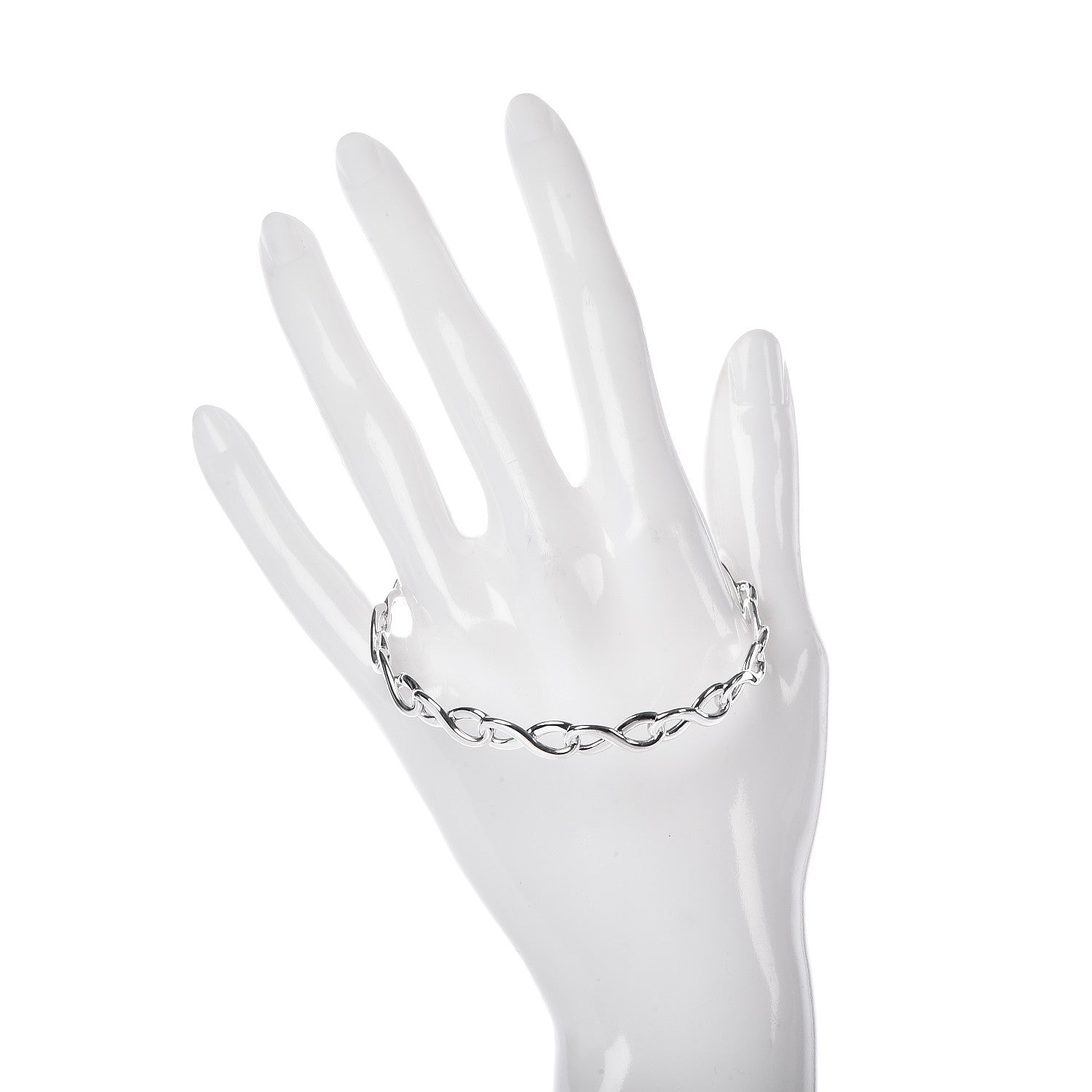 Tiffany Sterling Silver Infinity Bangle Bracelet 2 of 4