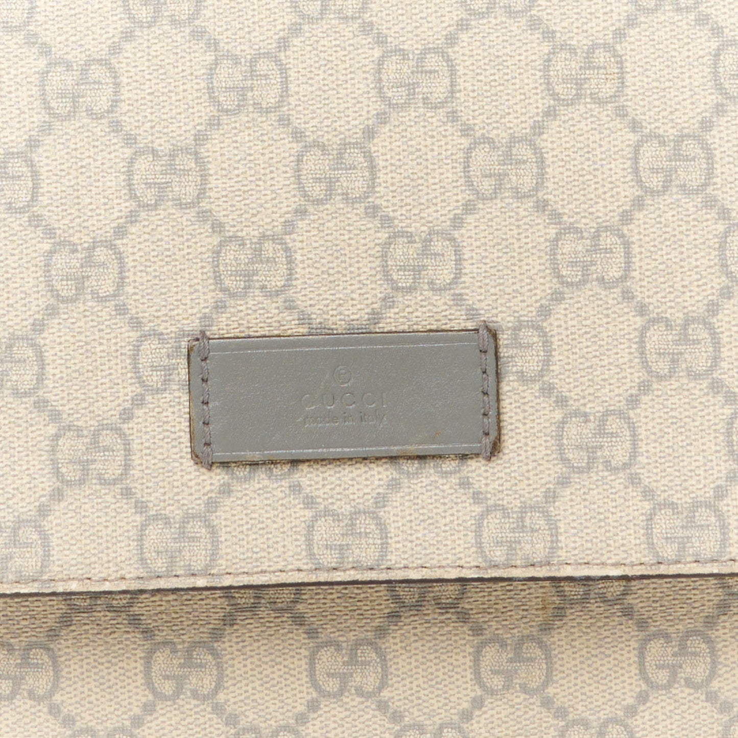GG Plus Monogram Messenger Diaper Bag Ecru Grigio