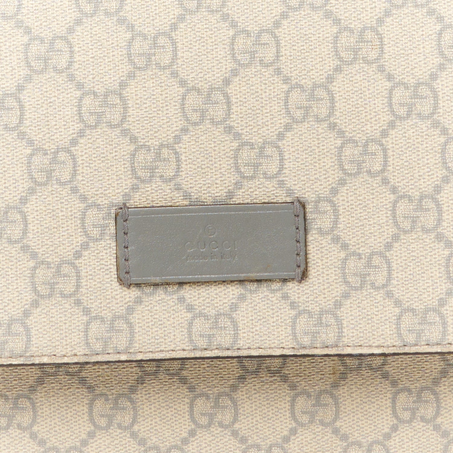 Gucci GG Plus Monogram Messenger Diaper Bag Ecru Grigio 9 of 14