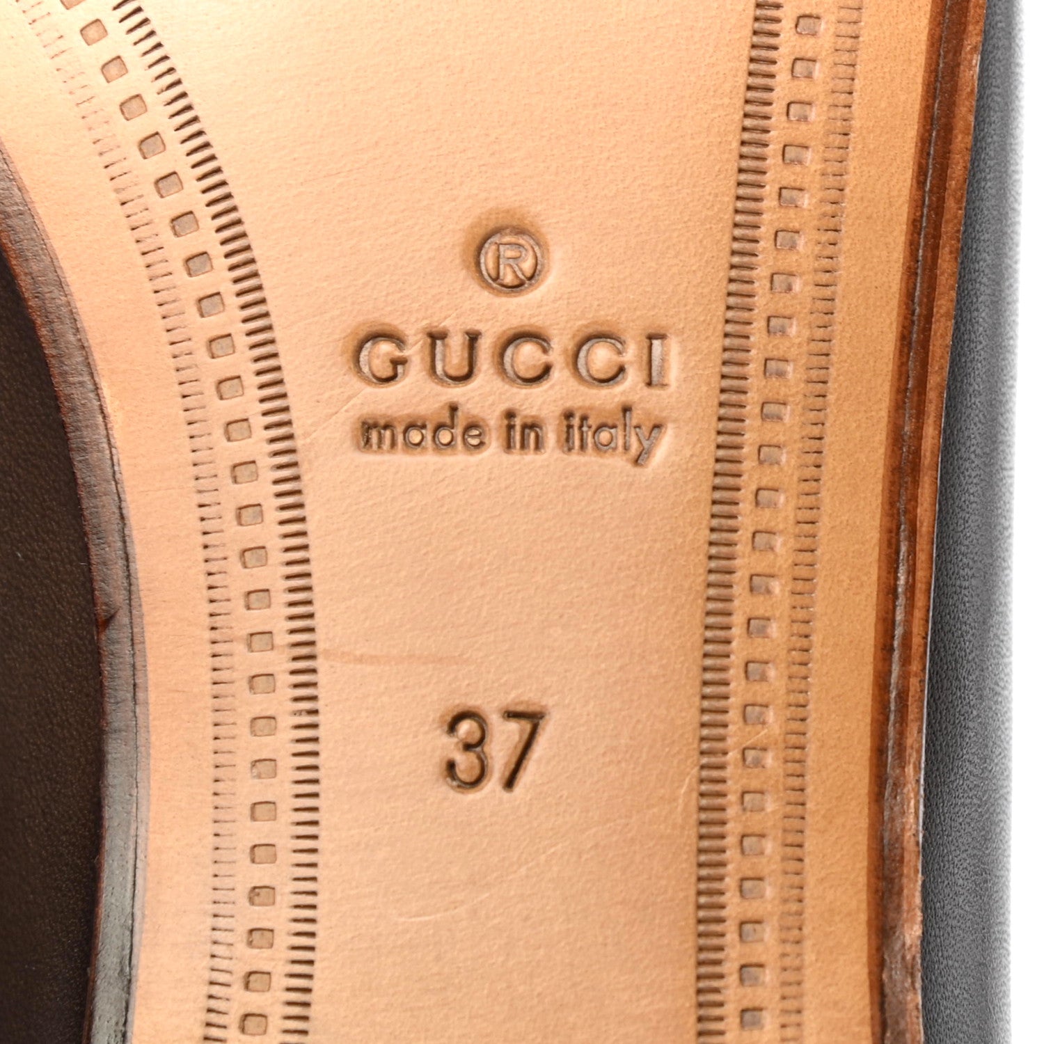 Gucci Calfskin Womens Jordaan Loafers 37 Fondente Brown 6 of 10